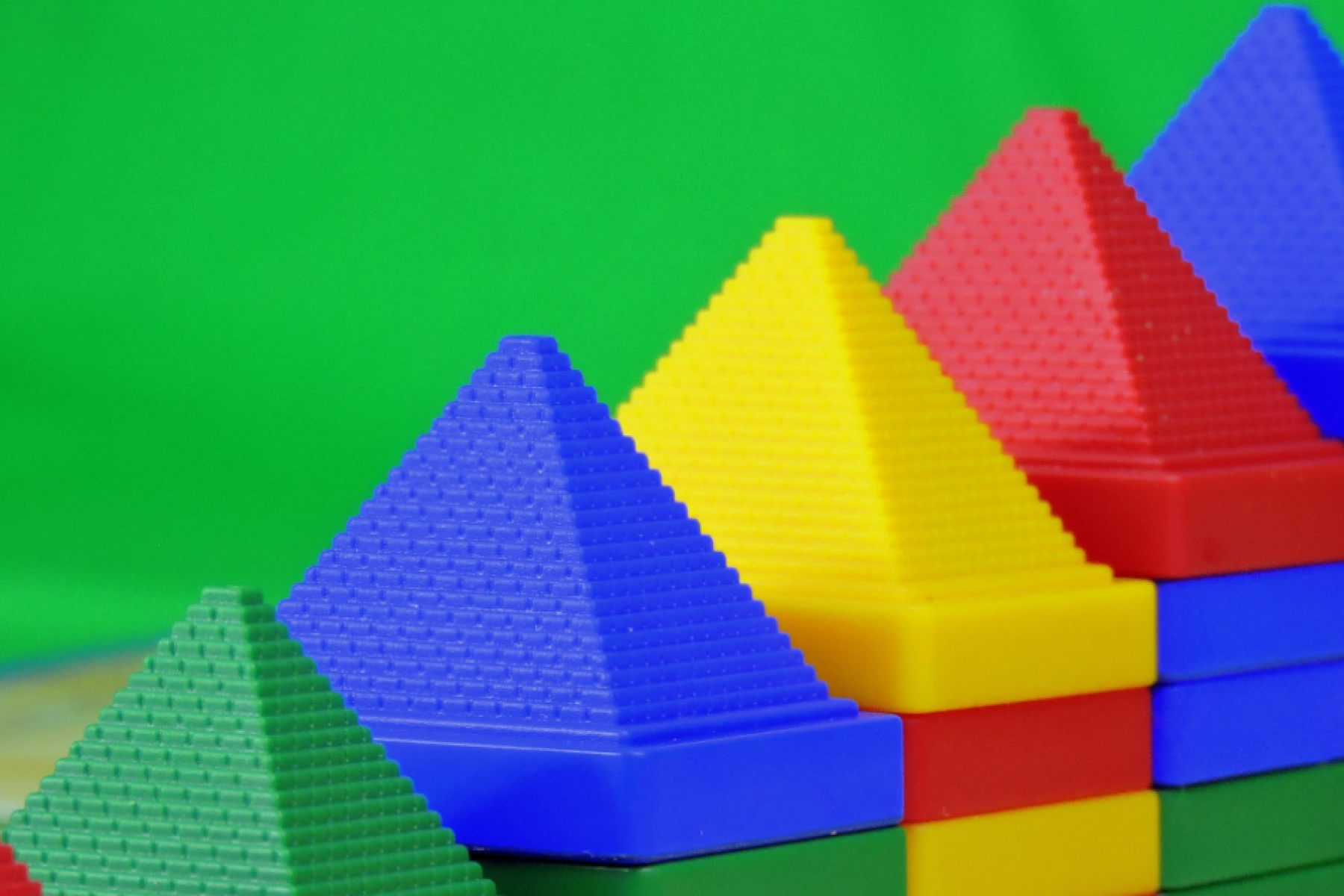 plastic pyramids